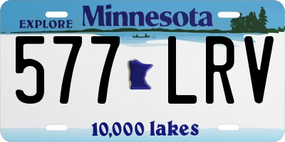 MN license plate 577LRV