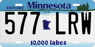 MN license plate 577LRW