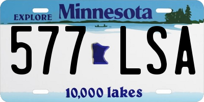 MN license plate 577LSA