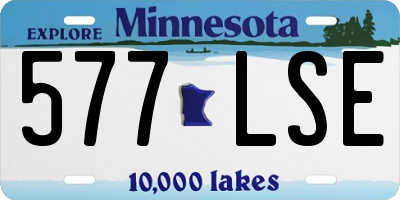 MN license plate 577LSE