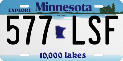 MN license plate 577LSF