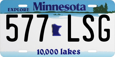 MN license plate 577LSG