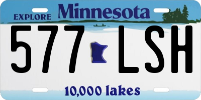 MN license plate 577LSH