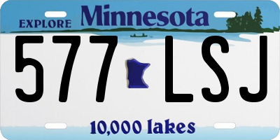 MN license plate 577LSJ