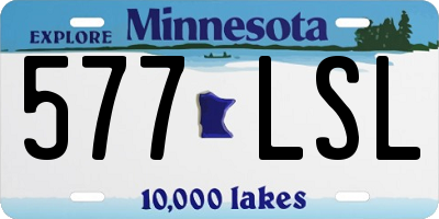 MN license plate 577LSL