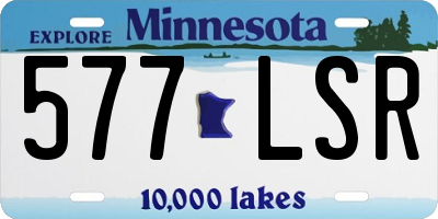MN license plate 577LSR