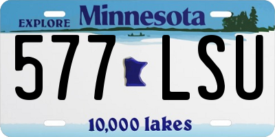 MN license plate 577LSU