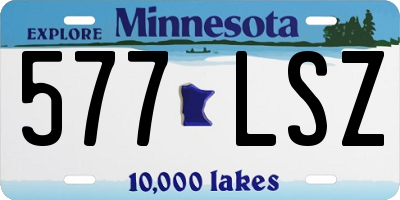 MN license plate 577LSZ