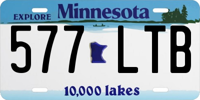 MN license plate 577LTB
