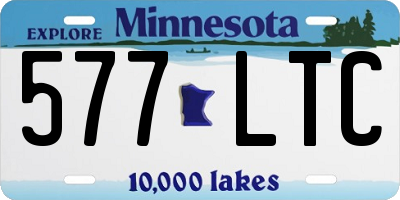 MN license plate 577LTC