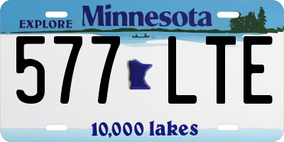 MN license plate 577LTE