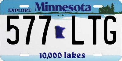 MN license plate 577LTG