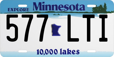 MN license plate 577LTI