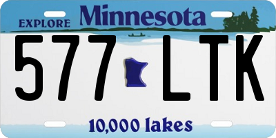 MN license plate 577LTK