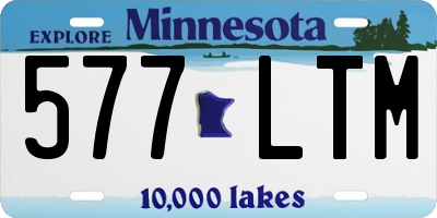 MN license plate 577LTM