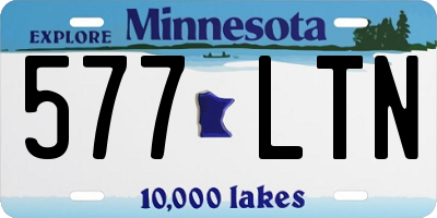 MN license plate 577LTN