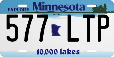 MN license plate 577LTP