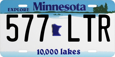 MN license plate 577LTR