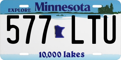 MN license plate 577LTU