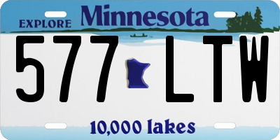 MN license plate 577LTW
