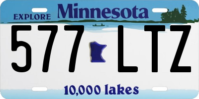 MN license plate 577LTZ
