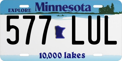 MN license plate 577LUL