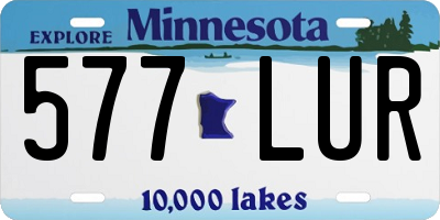 MN license plate 577LUR