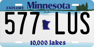 MN license plate 577LUS