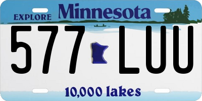 MN license plate 577LUU