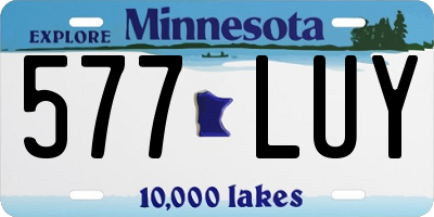 MN license plate 577LUY