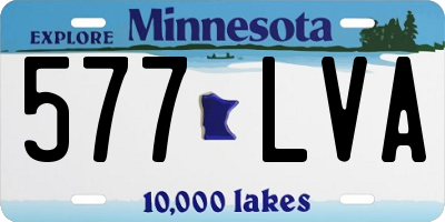 MN license plate 577LVA