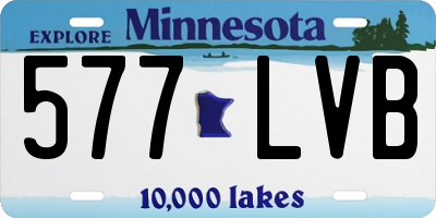 MN license plate 577LVB
