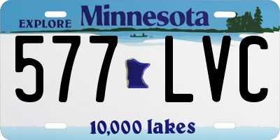 MN license plate 577LVC