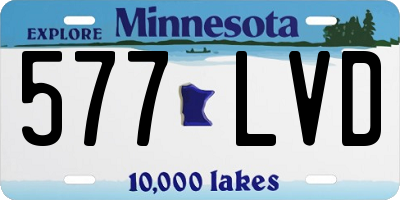 MN license plate 577LVD