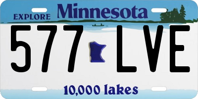 MN license plate 577LVE