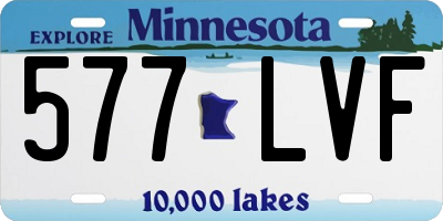 MN license plate 577LVF