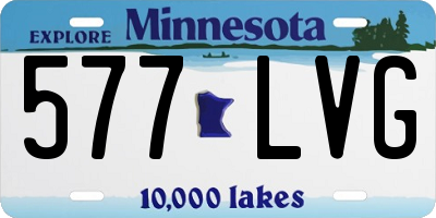 MN license plate 577LVG