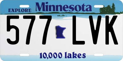 MN license plate 577LVK