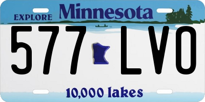 MN license plate 577LVO