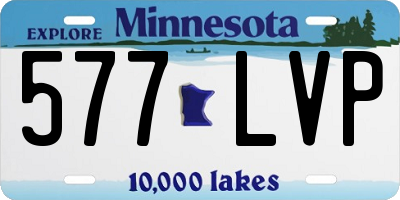 MN license plate 577LVP