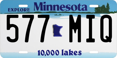 MN license plate 577MIQ