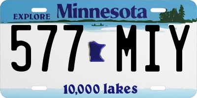 MN license plate 577MIY