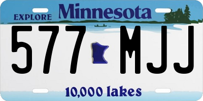 MN license plate 577MJJ
