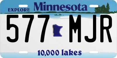 MN license plate 577MJR
