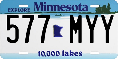 MN license plate 577MYY