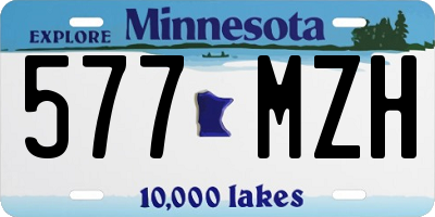 MN license plate 577MZH