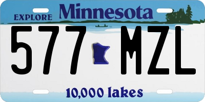 MN license plate 577MZL