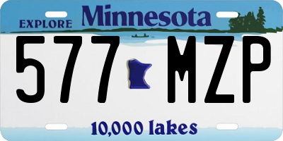 MN license plate 577MZP