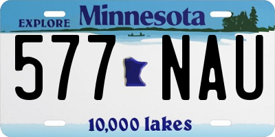 MN license plate 577NAU
