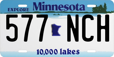 MN license plate 577NCH